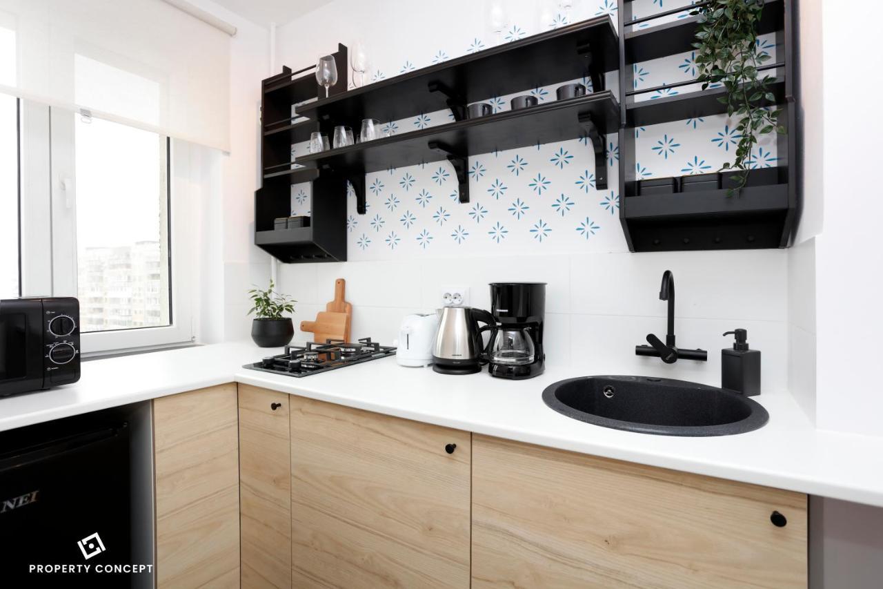 Chic Scandinavian Style Studio Apartment Bukares Bagian luar foto