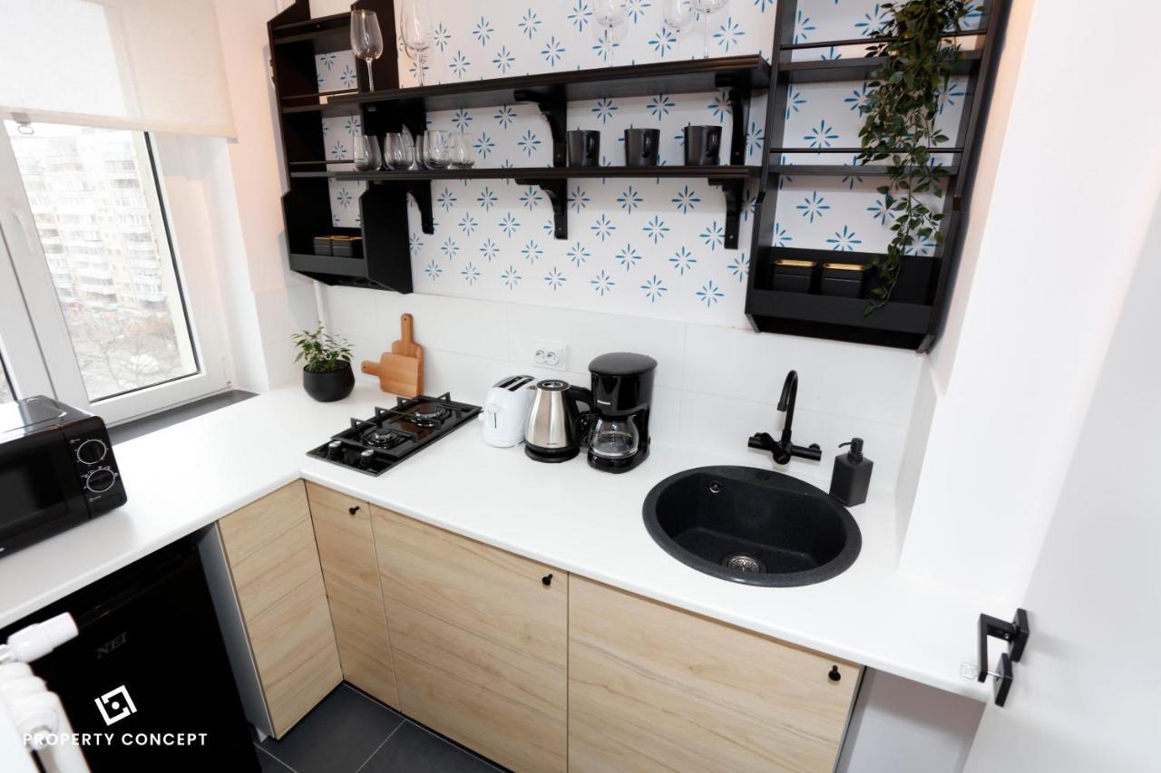 Chic Scandinavian Style Studio Apartment Bukares Bagian luar foto